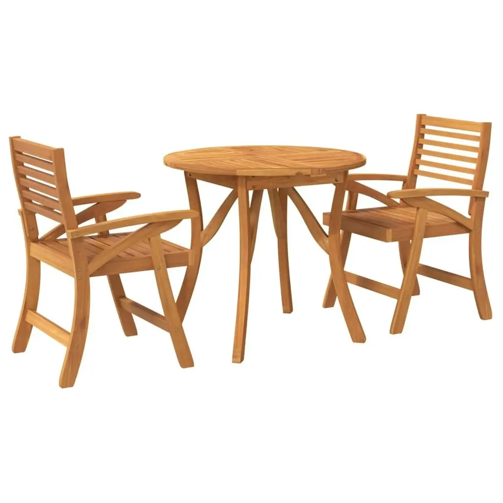 3 Piece Garden Dining Set Solid Wood Acacia 3156854