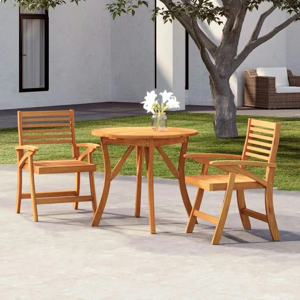 3 Piece Garden Dining Set Solid Wood Acacia 3156854