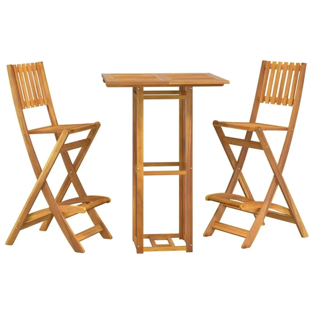 3 Piece Outdoor Bar Set Solid Wood Acacia 3104961