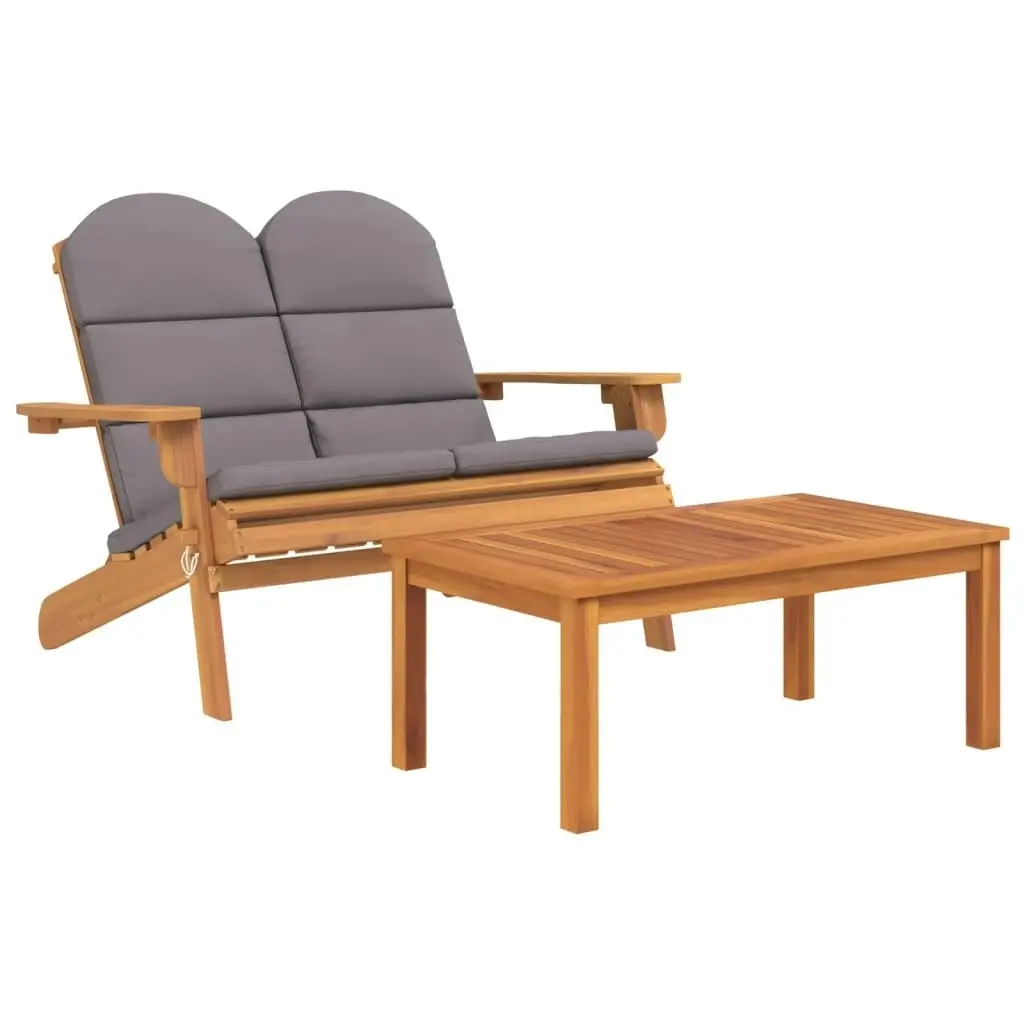 3 Piece Adirondack Garden Lounge Set Solid Wood Acacia 3152135