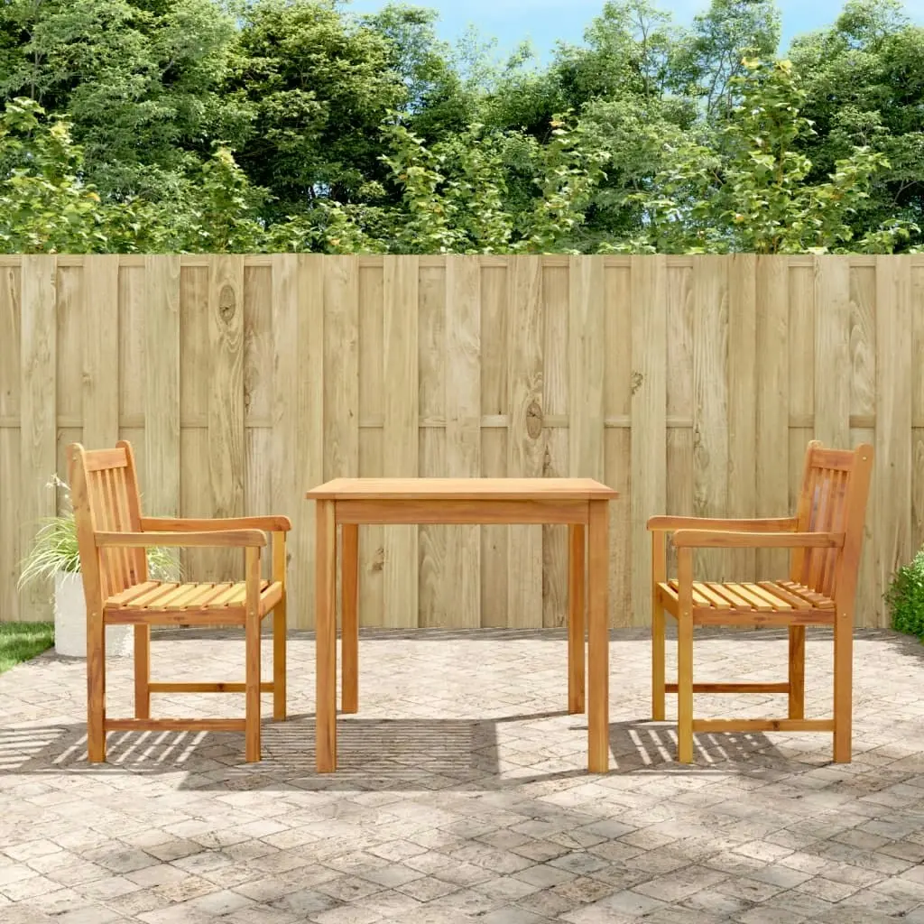 3 Piece Garden Dining Set Solid Wood Acacia 3206275