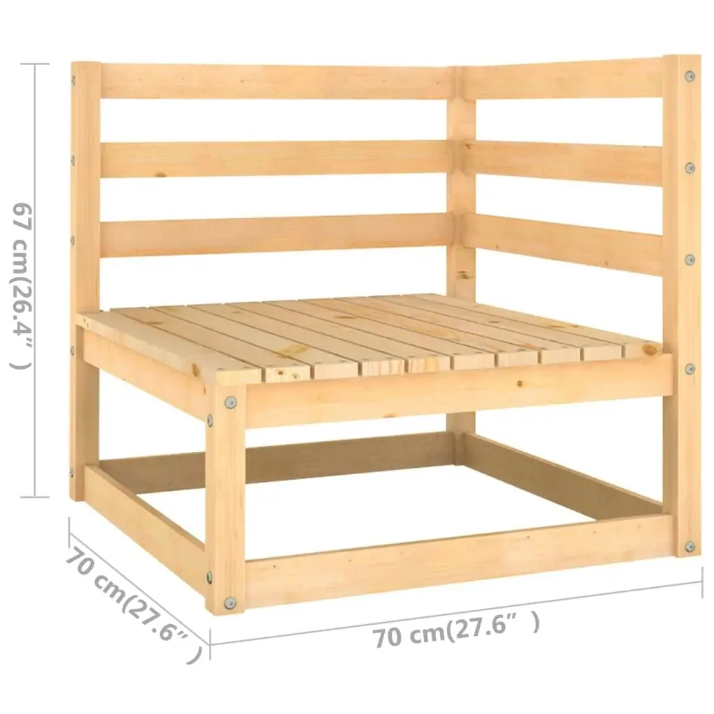 4 Piece Garden Lounge Set with Cushions Solid Pinewood 3083772