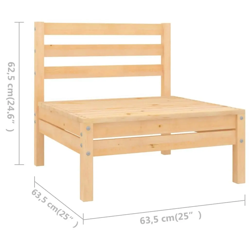 4 Piece Garden Lounge Set Solid Pinewood 3082667