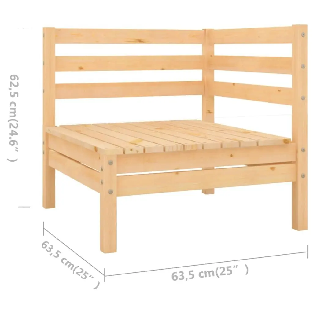 4 Piece Garden Lounge Set Solid Pinewood 3082667