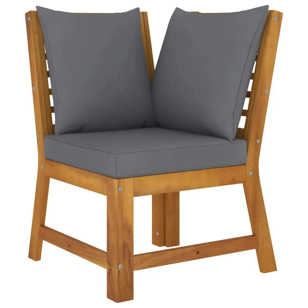 4 Piece Garden Lounge Set with Cushion Solid Acacia Wood 3057778