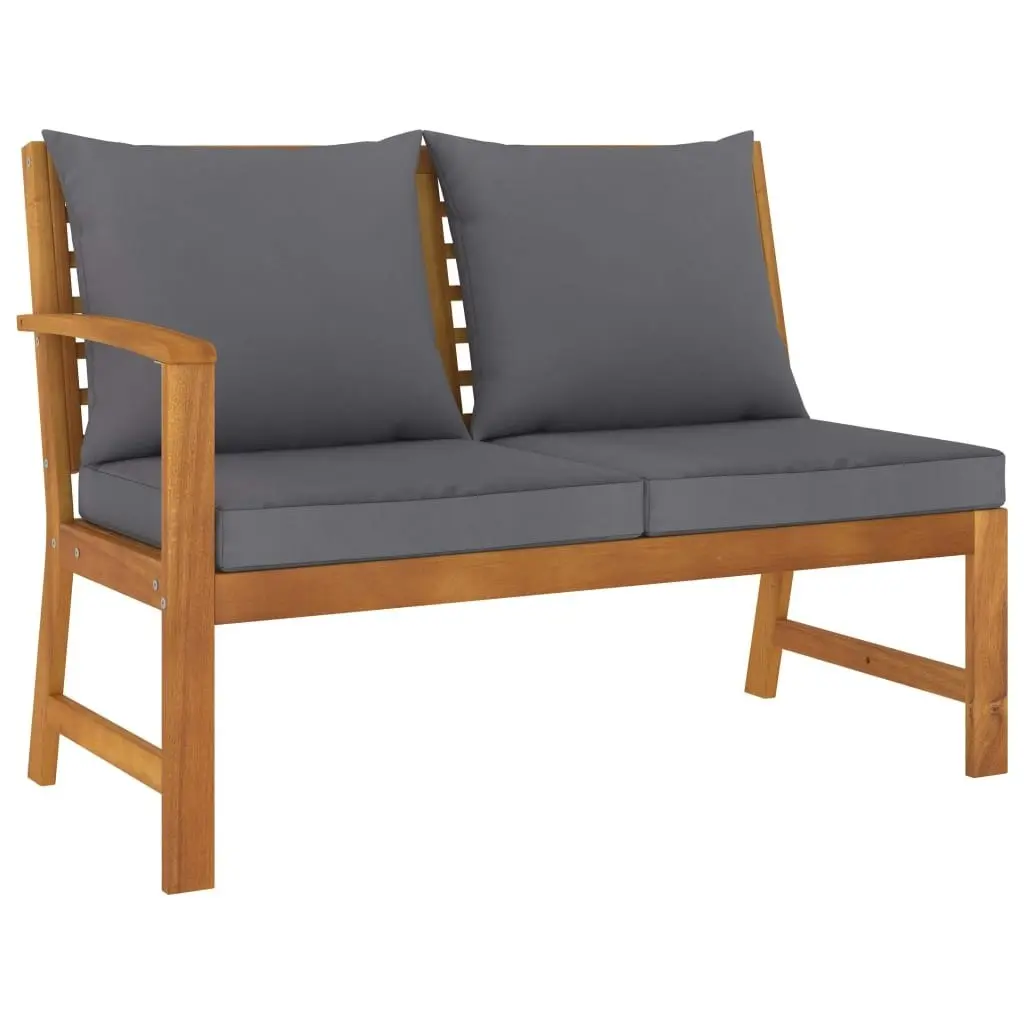 4 Piece Garden Lounge Set with Cushion Solid Acacia Wood 3057778