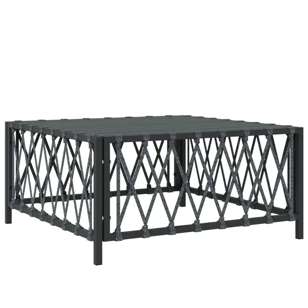 4 Piece Garden Lounge Set with Cushions Anthracite Steel 3186819