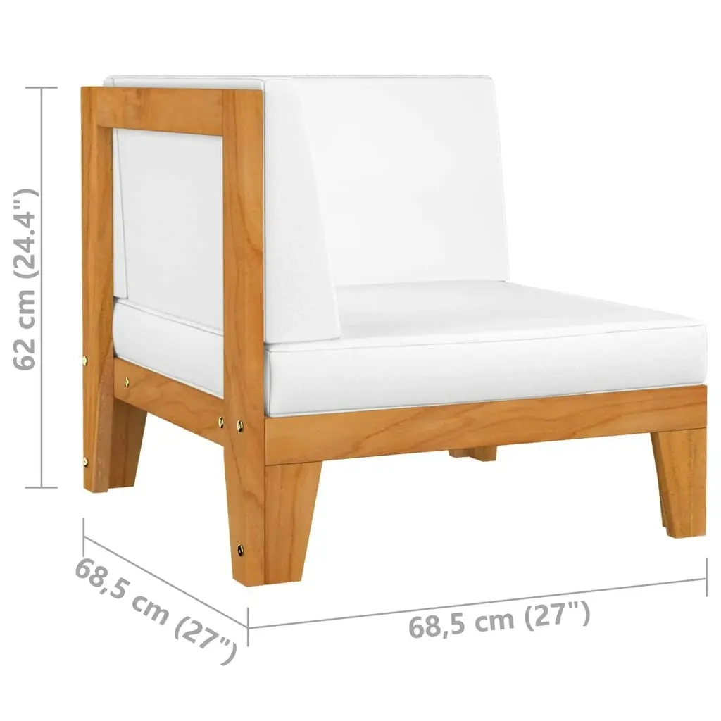 4 Piece Garden Lounge Set with Cushions Solid Acacia Wood 3058104