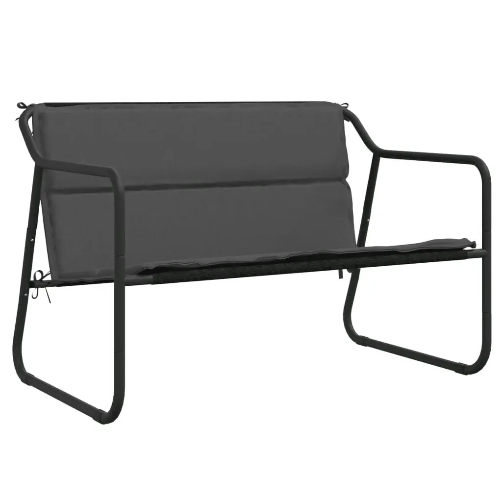 4 Piece Garden Lounge Set with Cushions Anthracite Steel 3186934