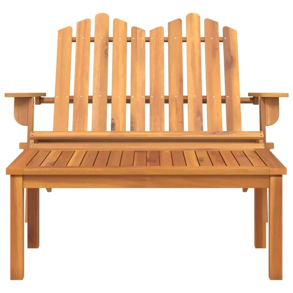 2 Piece Adirondack Garden Lounge Set Solid Wood Acacia 360041