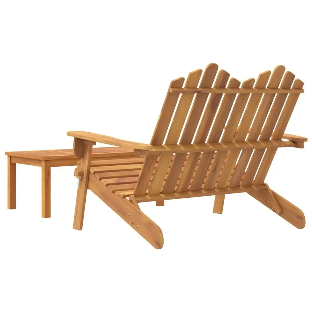 2 Piece Adirondack Garden Lounge Set Solid Wood Acacia 360041