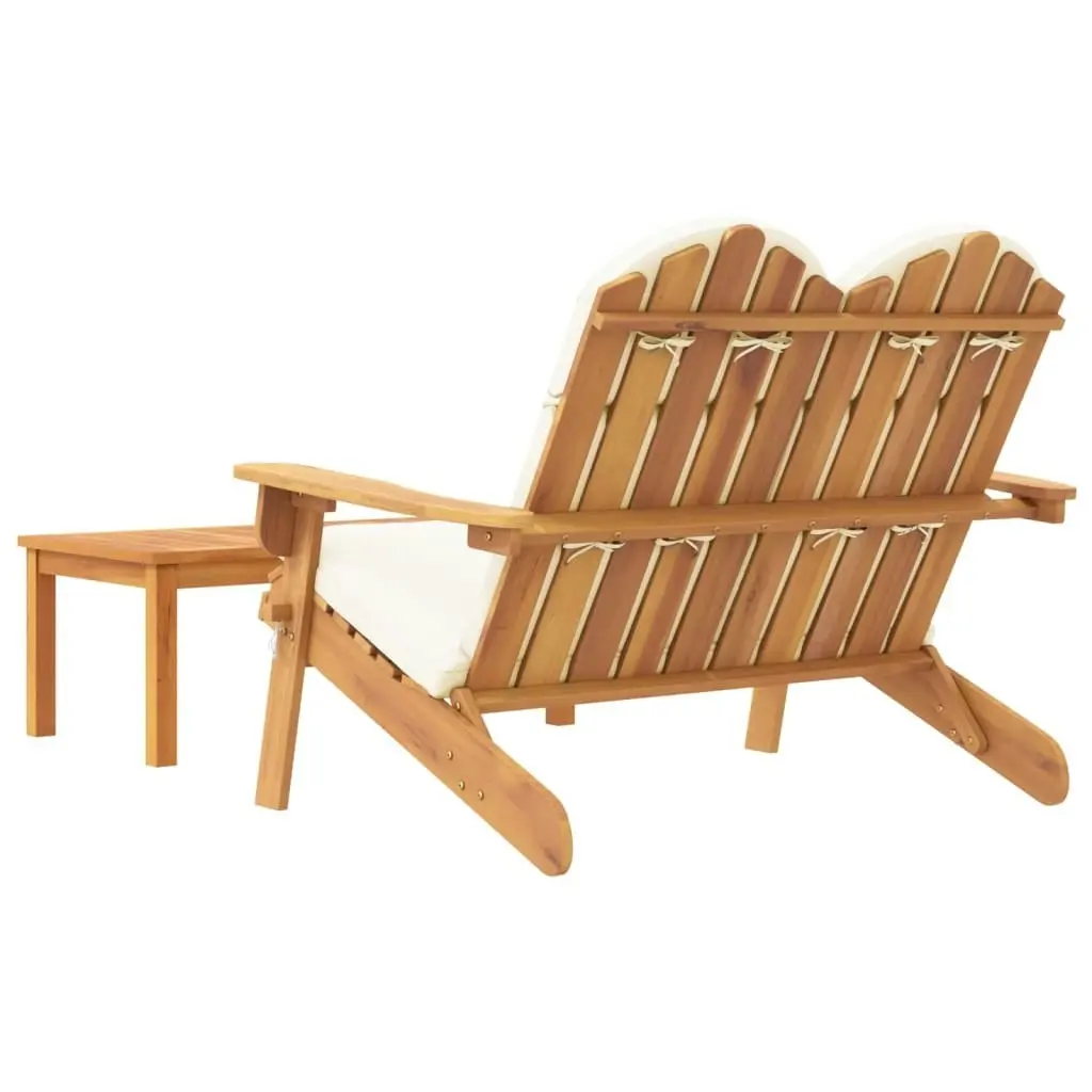 2 Piece Adirondack Garden Lounge Set Solid Wood Acacia 360042