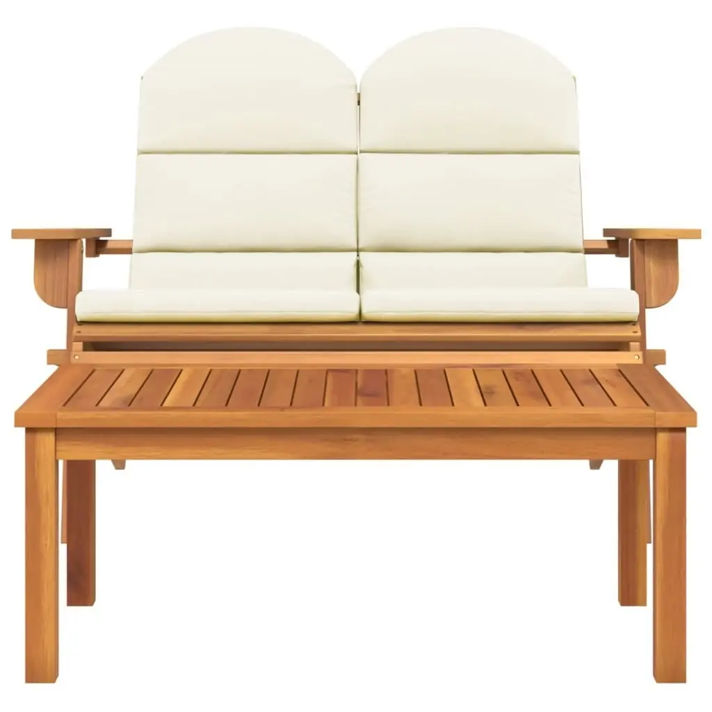 2 Piece Adirondack Garden Lounge Set Solid Wood Acacia 360042