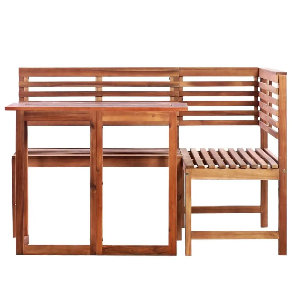 2 Piece Bistro Set Solid Acacia Wood 44038