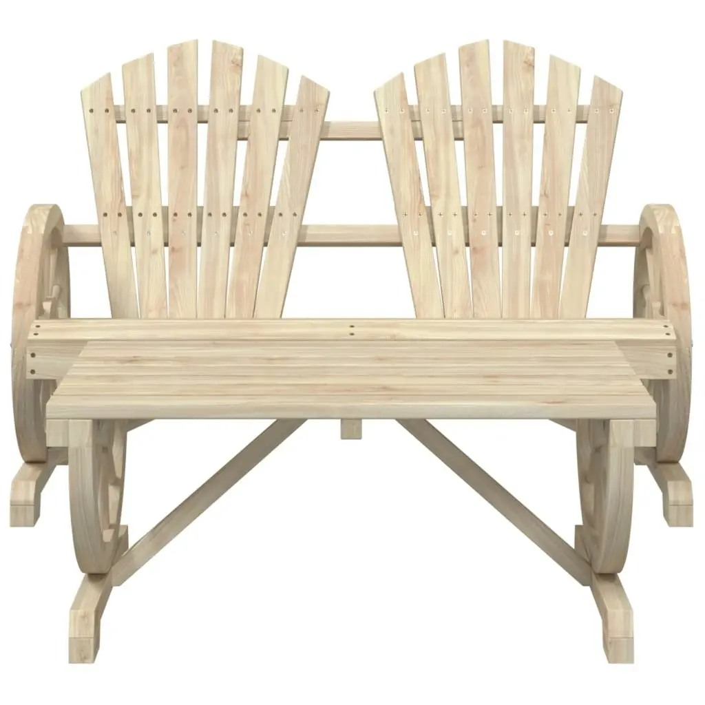 2 Piece Garden Lounge Set Solid Wood Fir 365097