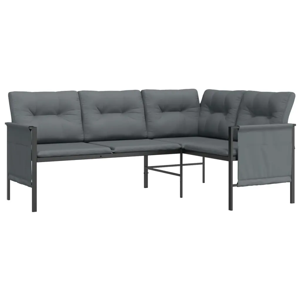 2 Piece Garden Lounge Set  Anthracite Steel 362810