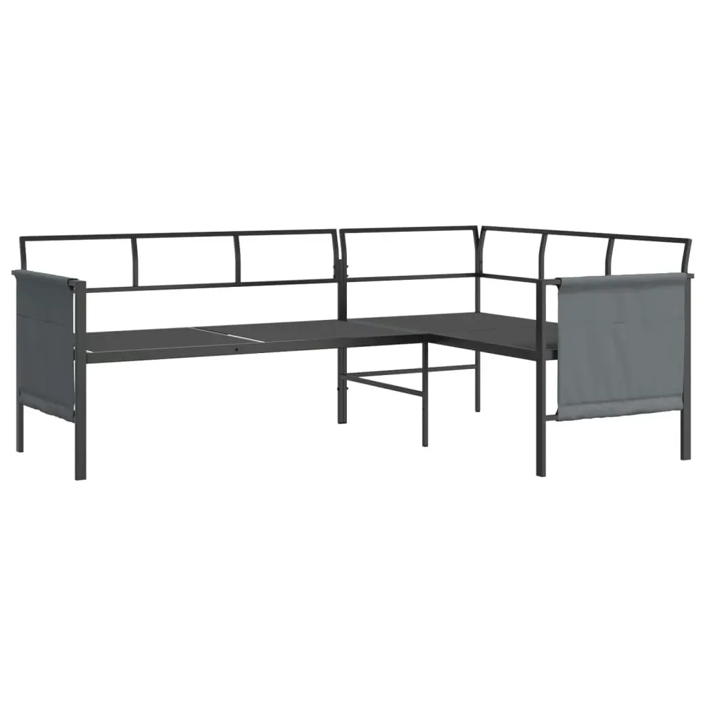 2 Piece Garden Lounge Set  Anthracite Steel 362810