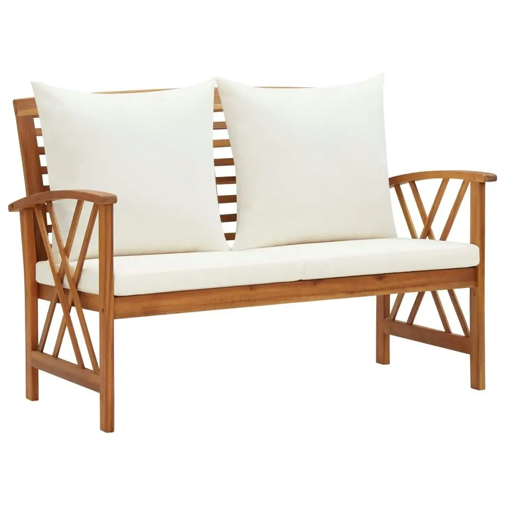 2 Piece Garden Lounge Set with Cushions Solid Acacia Wood 310273