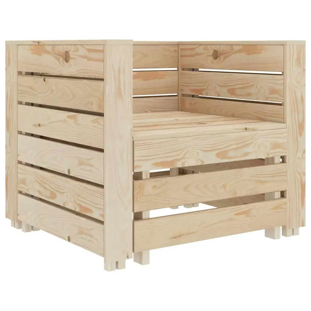 2 Piece Garden Pallet Lounge Set Wood 49346