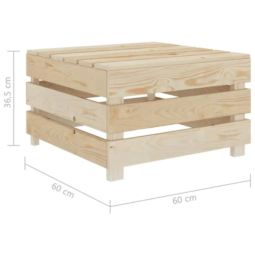 2 Piece Garden Pallet Lounge Set Wood 49346