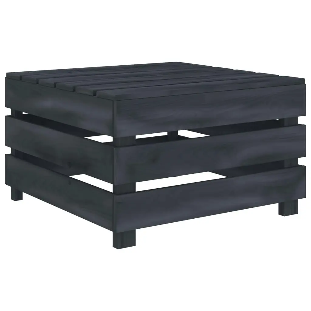 2 Piece Garden Pallet Lounge Set Grey Wood 313588