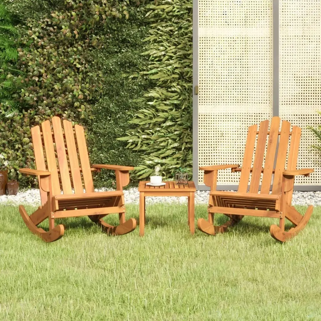 3 Piece Adirondack Garden Lounge Set Solid Wood Acacia 3152127