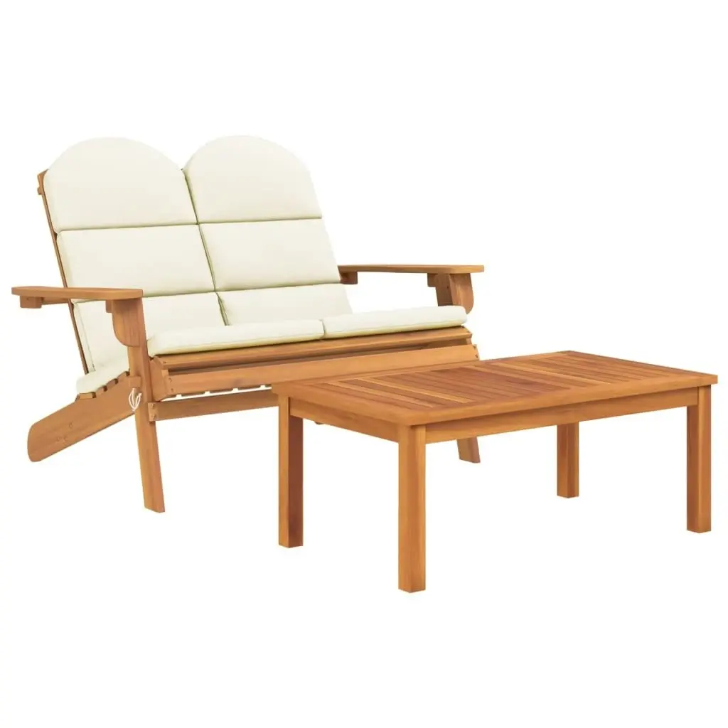 3 Piece Adirondack Garden Lounge Set Solid Wood Acacia 3152134