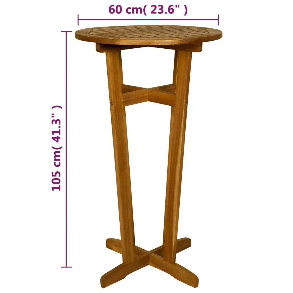 3 Piece Bar Set Solid Acacia Wood 44010