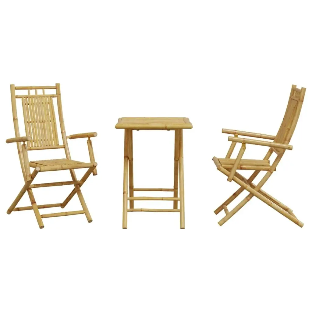 3 Piece Bistro Set Bamboo 3278526