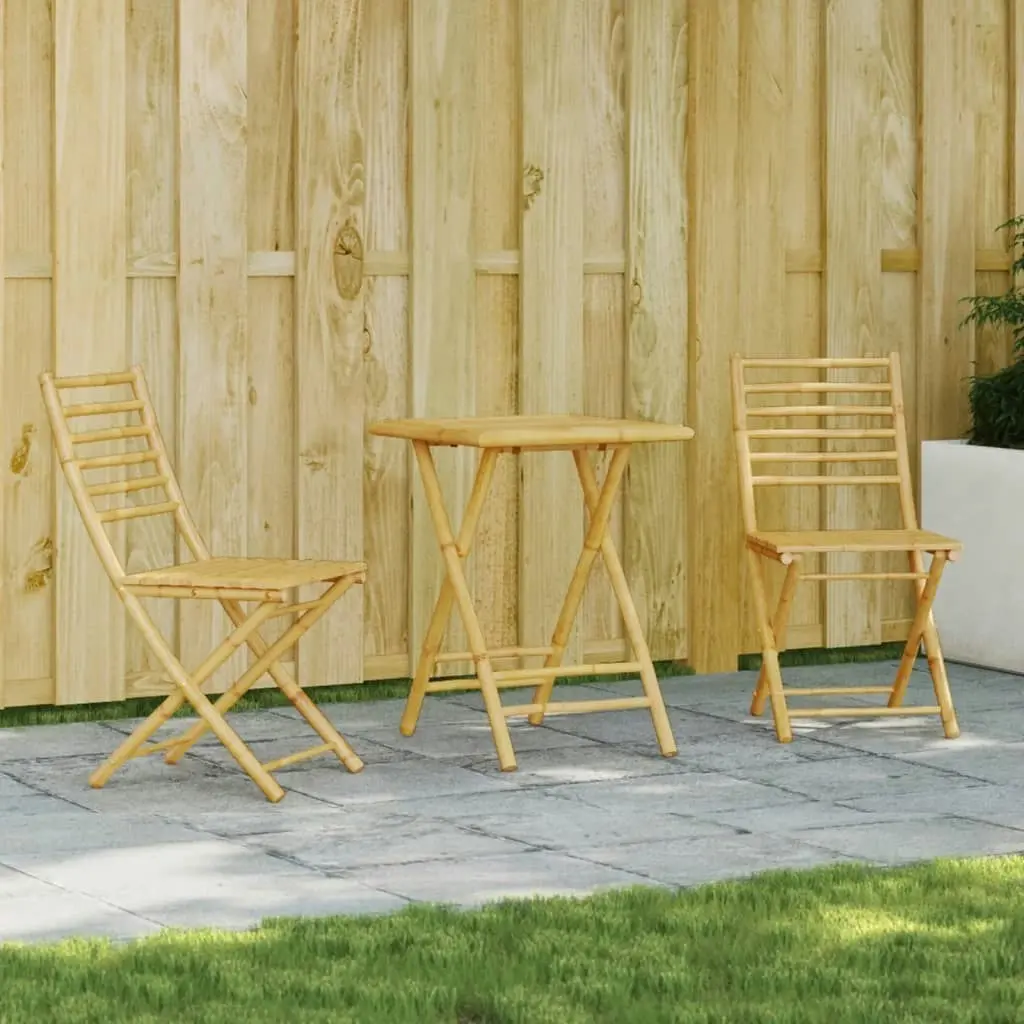 3 Piece Bistro Set Bamboo 3278527