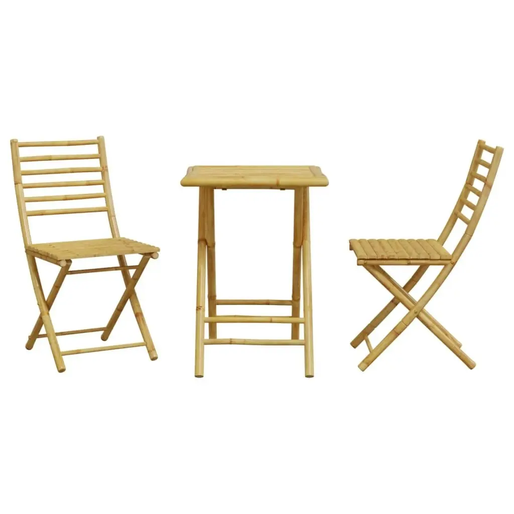 3 Piece Bistro Set Bamboo 3278527