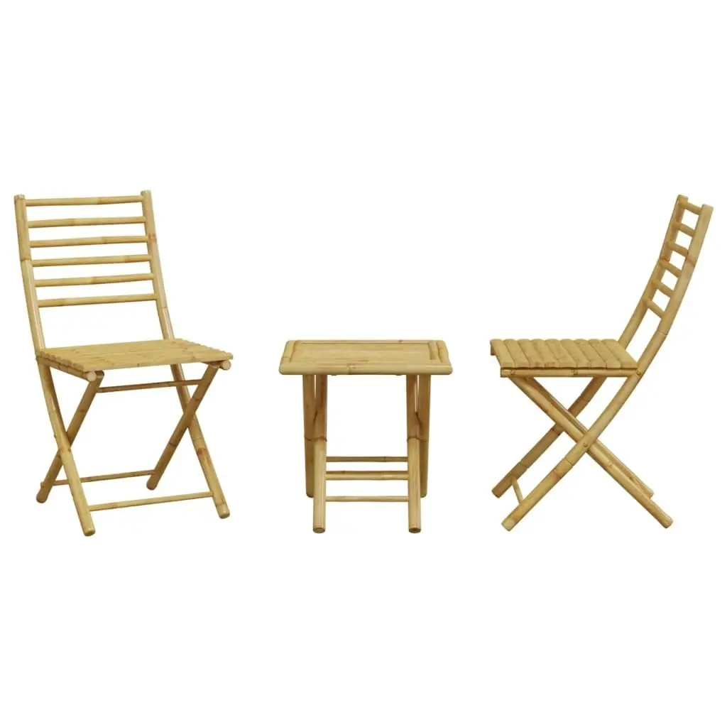 3 Piece Bistro Set Bamboo 3278524