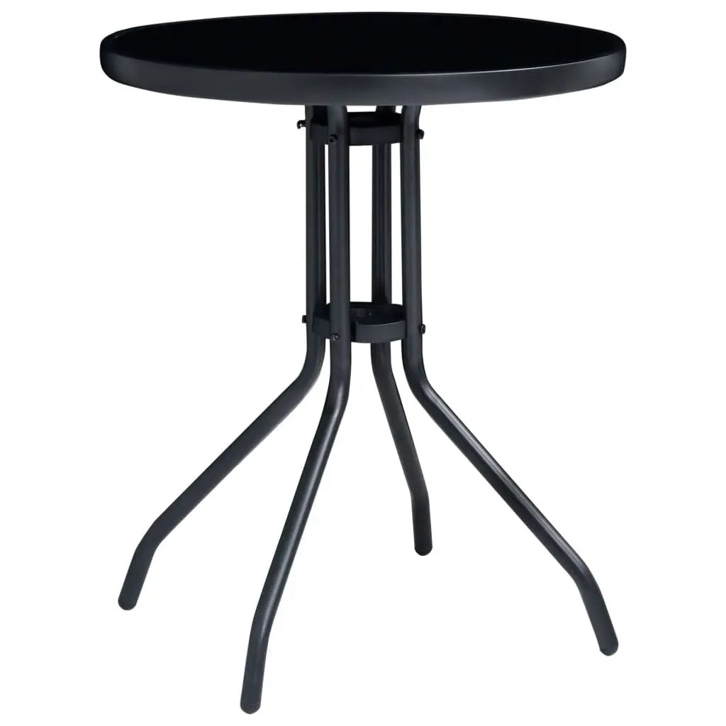 3 Piece Bistro Set Black and Anthracite 3070655