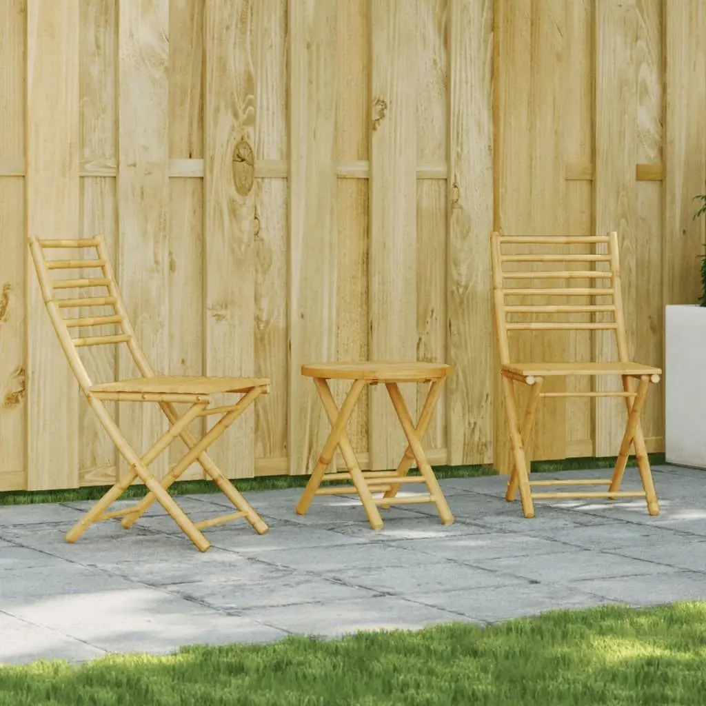 3 Piece Bistro Set Bamboo 3278533