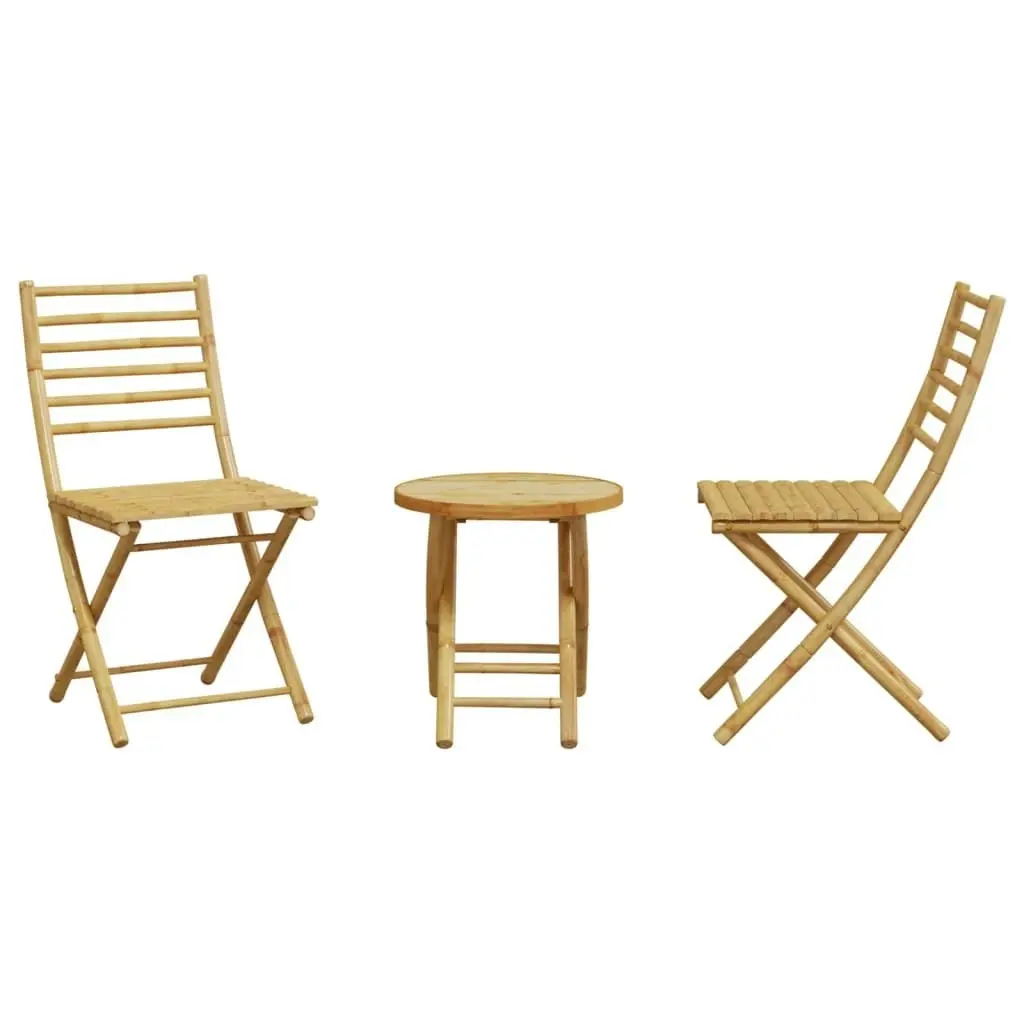 3 Piece Bistro Set Bamboo 3278533