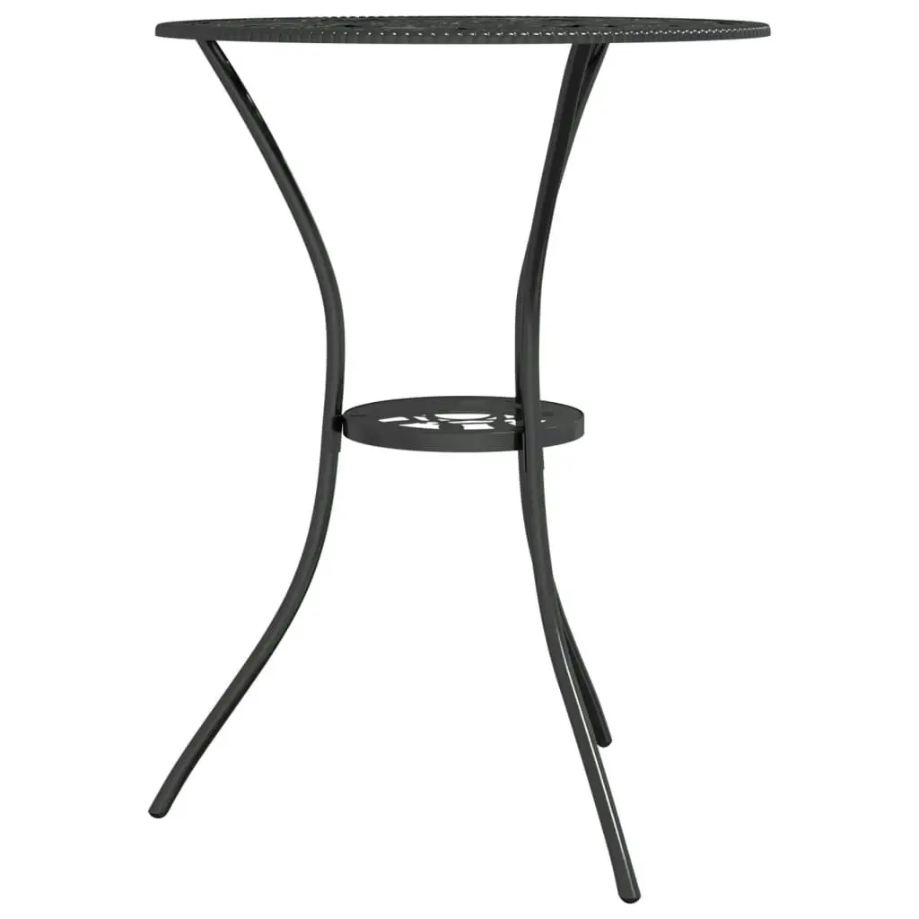 3 Piece Bistro Set Cast Aluminium Black 317754