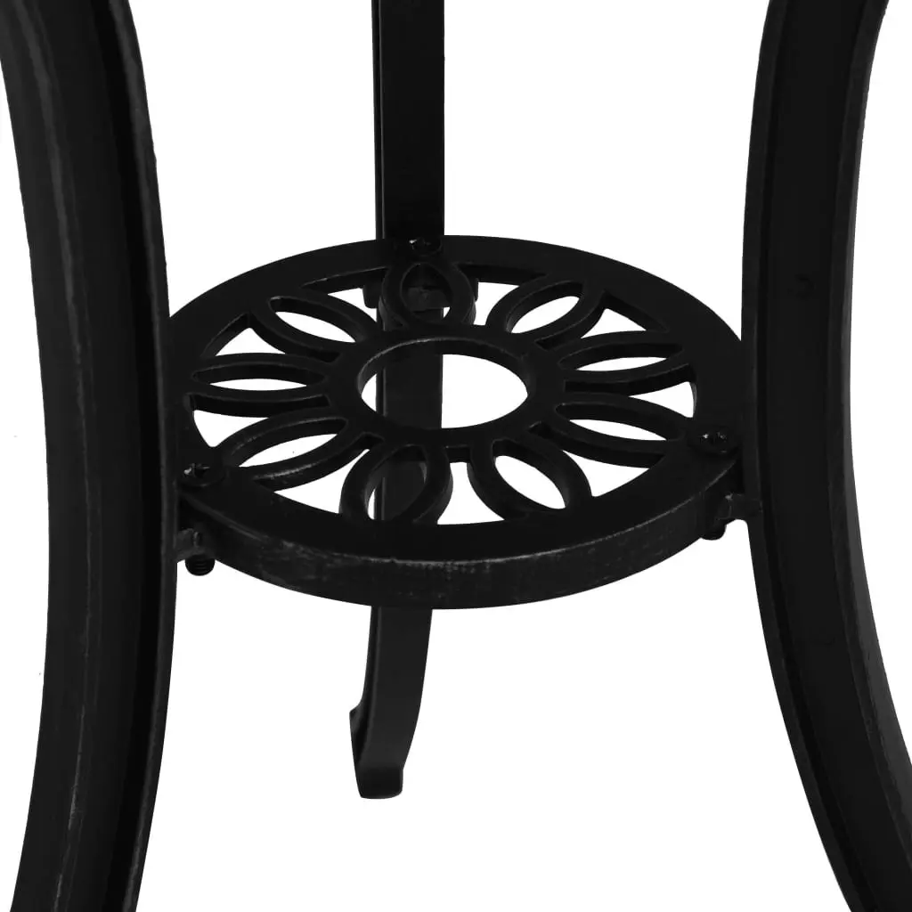 3 Piece Bistro Set Cast Aluminium Black 3070566