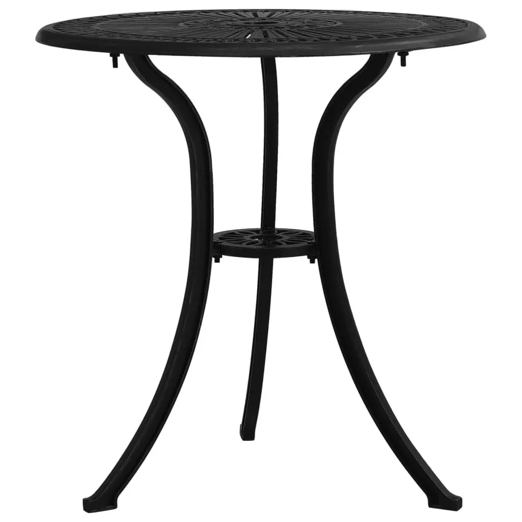 3 Piece Bistro Set Cast Aluminium Black 3070566