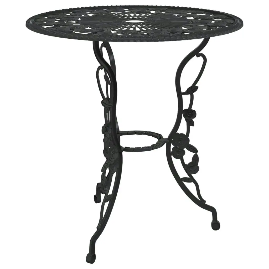 3 Piece Bistro Set Cast Aluminium Black 317739