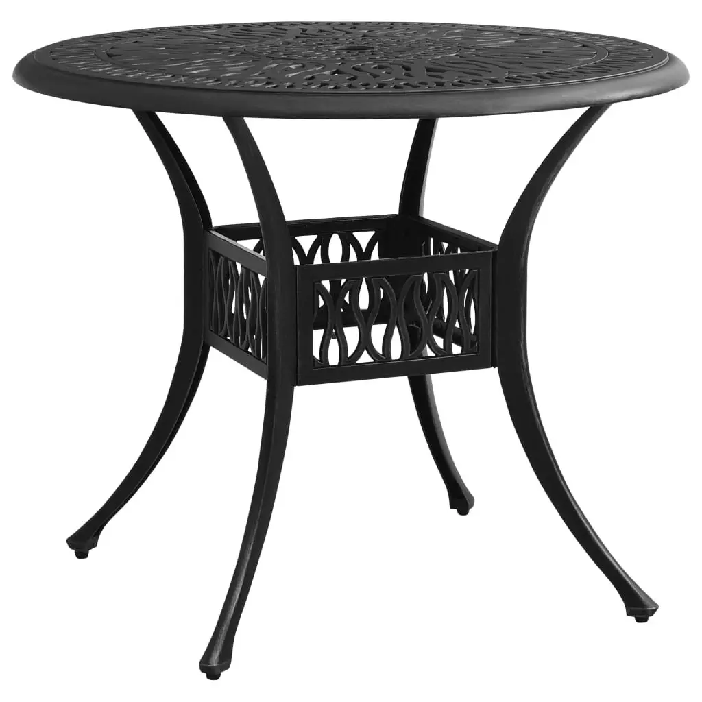 3 Piece Bistro Set Cast Aluminium Black 3070575