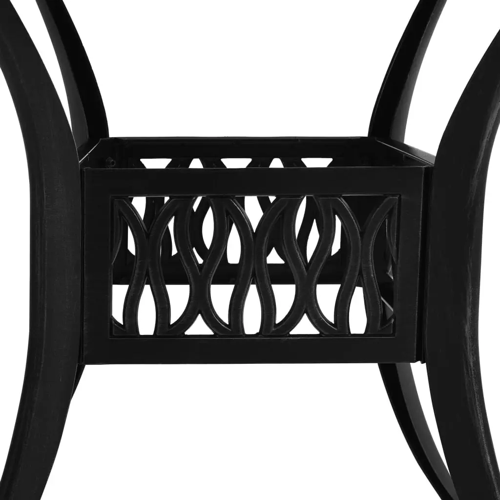 3 Piece Bistro Set Cast Aluminium Black 3070575