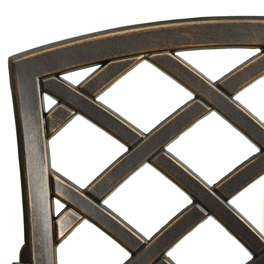 3 Piece Bistro Set Cast Aluminium Bronze 315591