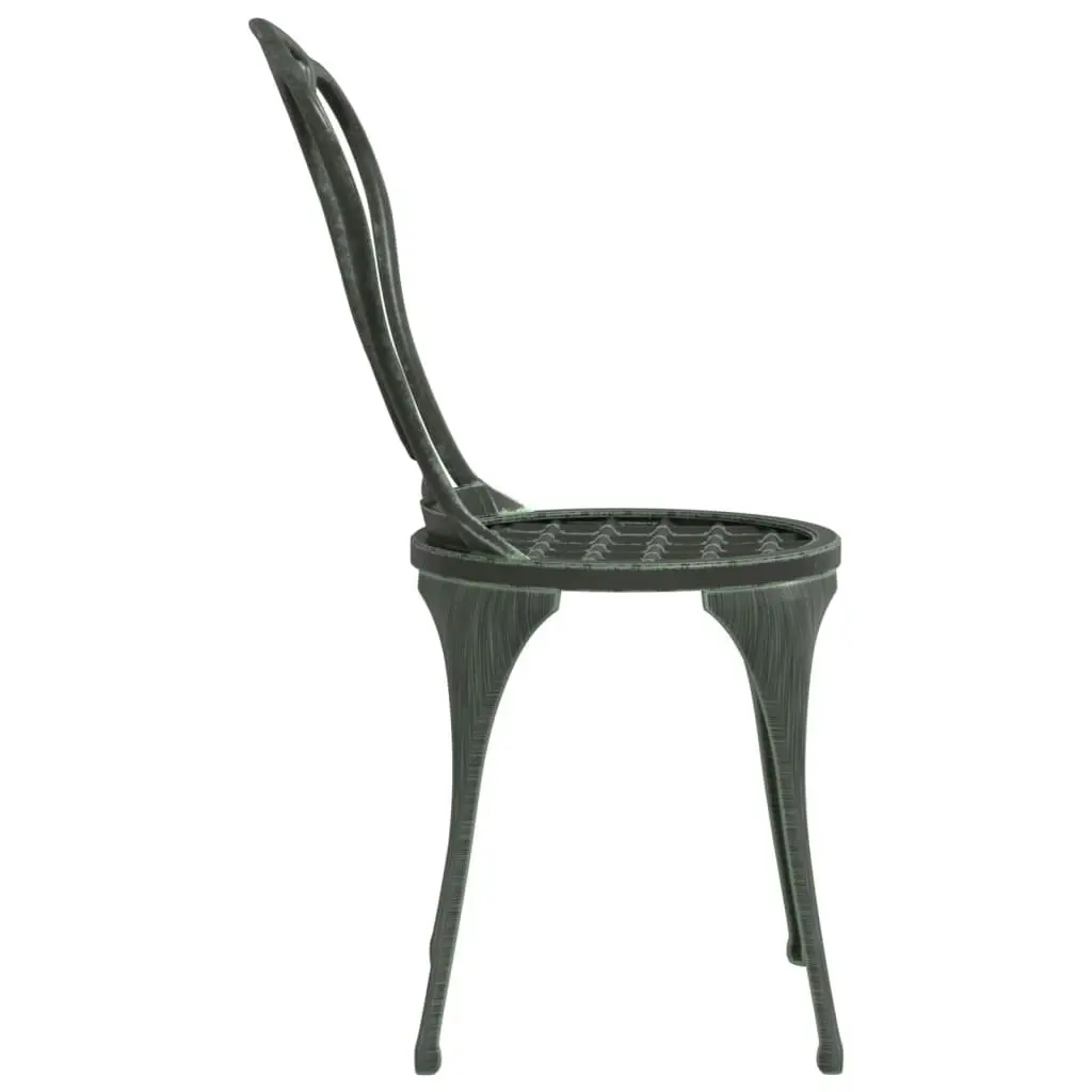 3 Piece Bistro Set Cast Aluminium Green 317751