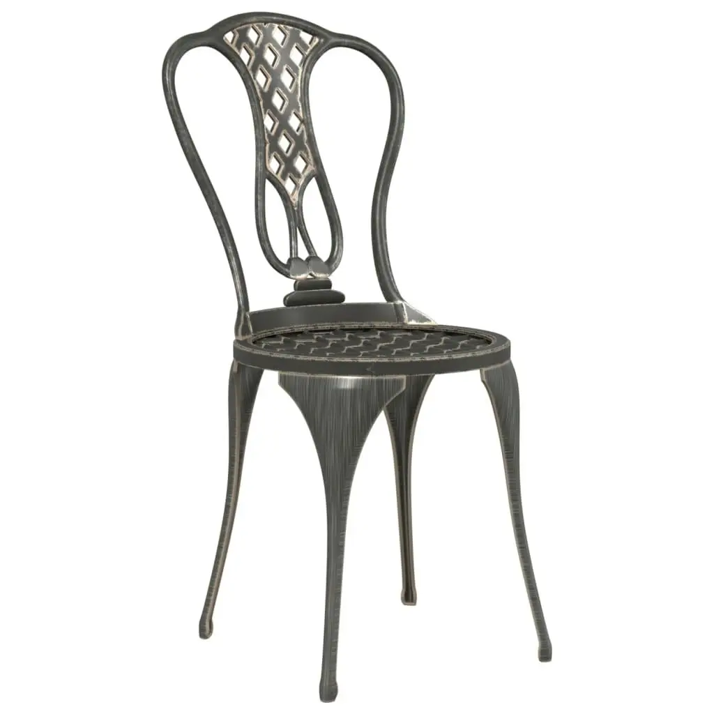 3 Piece Bistro Set Cast Aluminium Bronze 317753