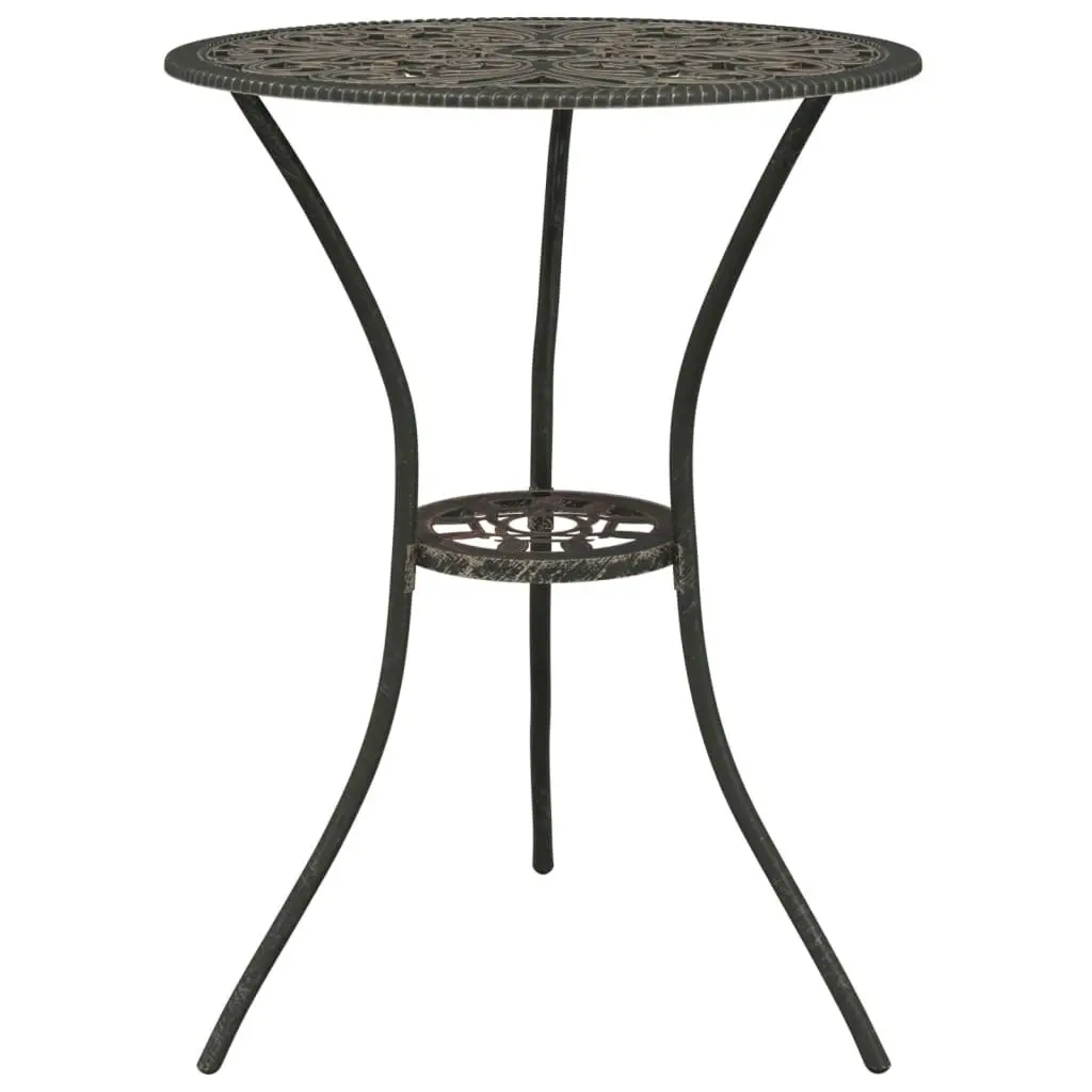 3 Piece Bistro Set Cast Aluminium Bronze 317753