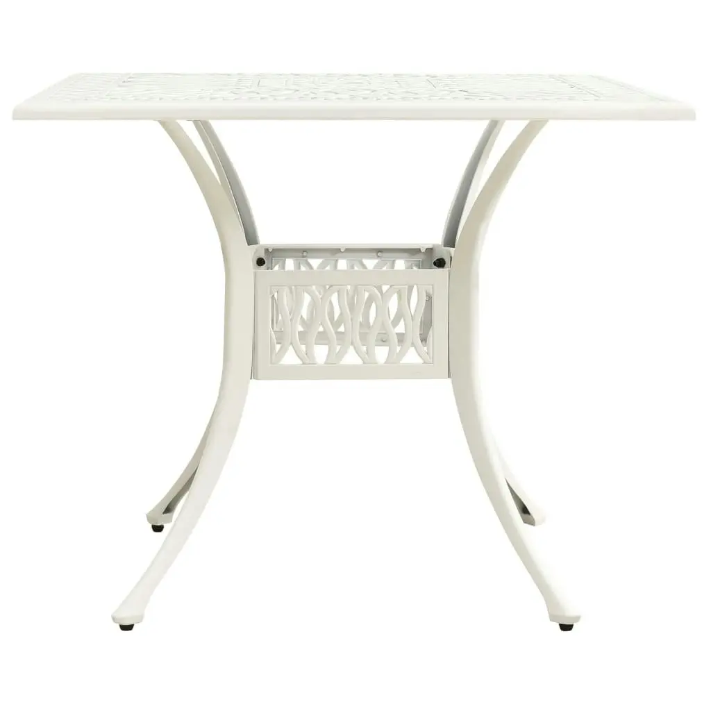 3 Piece Bistro Set Cast Aluminium White 3070579