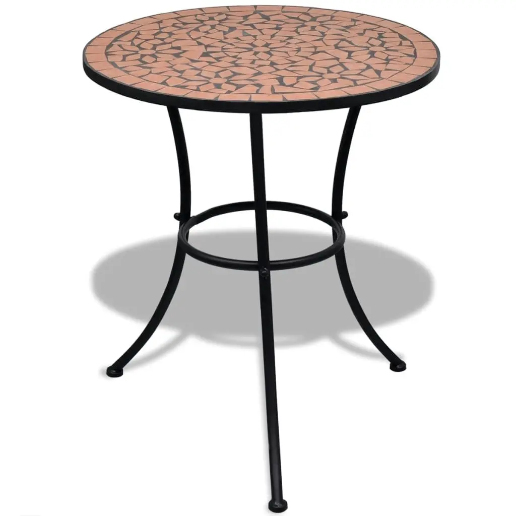 3 Piece Bistro Set Ceramic Tile Terracotta 271770