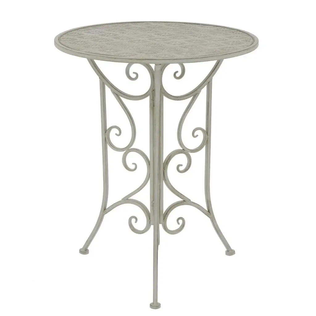 3 Piece Bistro Set Steel Grey 43153