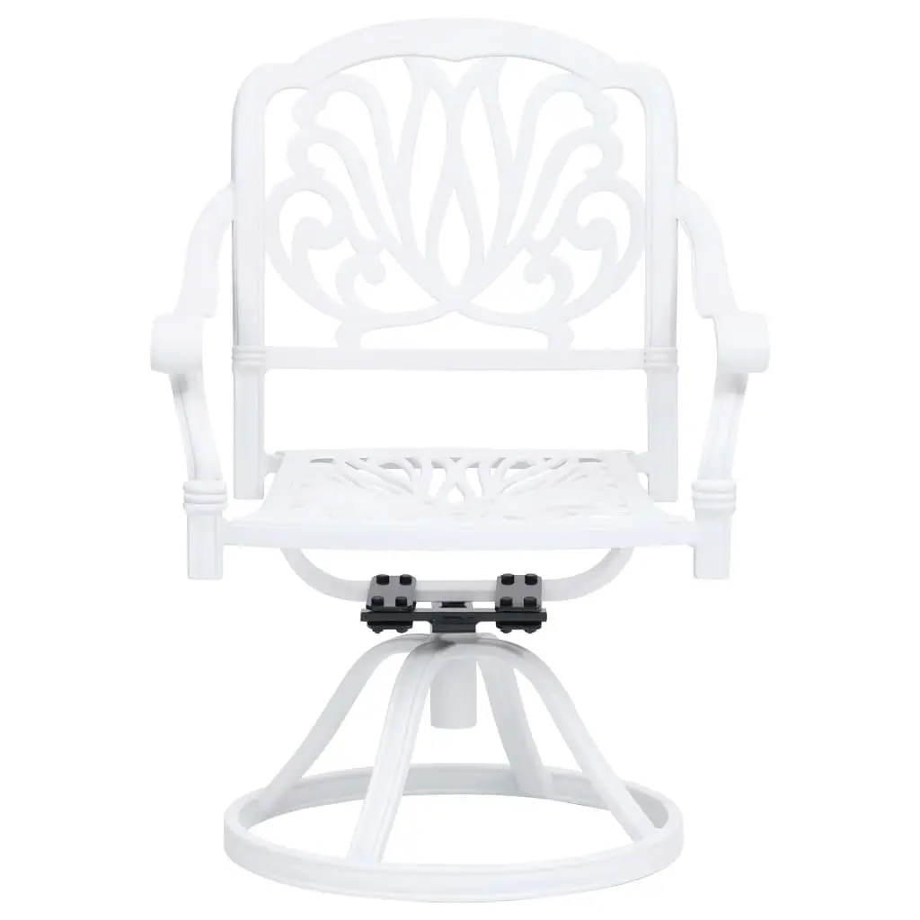 3 Piece Bistro Set Cast Aluminium White 3070594