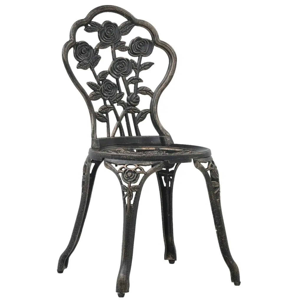 3 Piece Bistro Set Cast Aluminium 47858